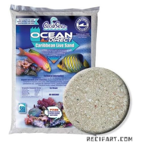 Caribsea Sable vivant Ocean Direct 9kg Sable d'aragonite