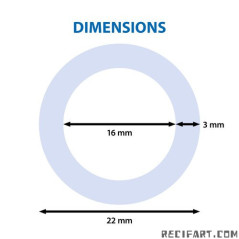 Tuyau pvc bleu 16/22mm