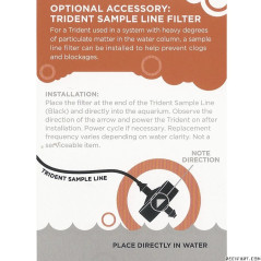 Filtre de la ligne d'échantillonnage du Trident