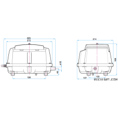 Air Pump MEDO LA-80E - 4.8 m3 / h