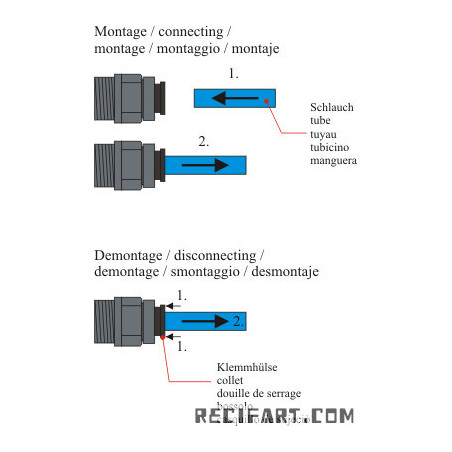 POM plug connection (bouchon)